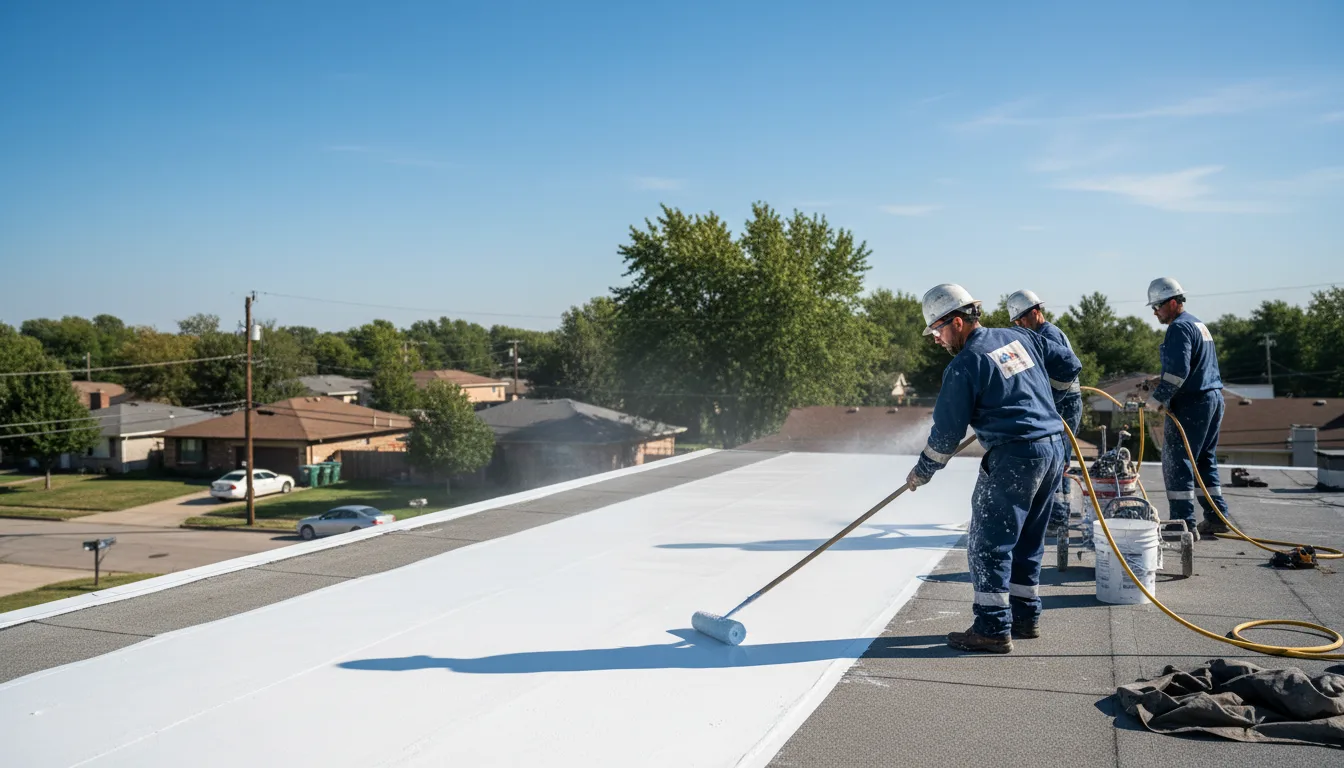 Commercial roof coating in Breda, IA near me